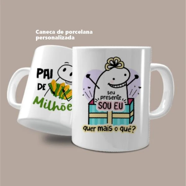 CANECA DE PORCELANA PERSONALIZADA